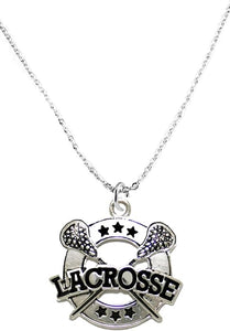 Lacrosse Necklace, Safe-Nickel, Lead & Cadmium Free!
