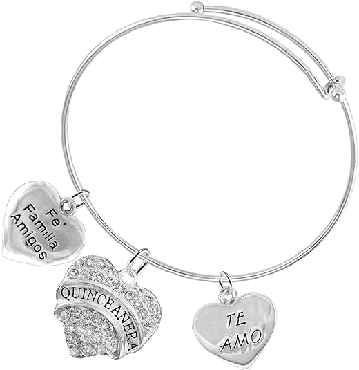 The Perfect Gift, Quinceanera Adjustable Miracle Wire Hypoallergenic Bracelet, Safe-Nickel, Lead And Poisonous Cadmium Free!