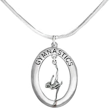 Gymnast One Leg Pose Necklace, Adjustable, Hypoallergenic, Nickel, Lead & Cadmium Free