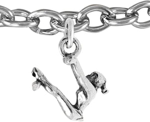 Gymnastic Charm Bracelet Hypoallergenic, Safe, Nickel, Lead & Cadmium Free!