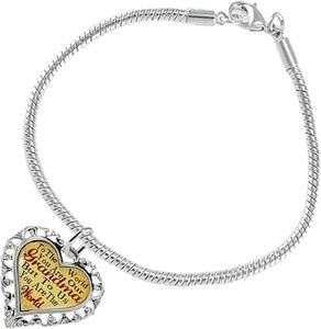 Nana Heart Charm Bracelet Hypoallergenic, Safe, Nickel, Lead & Cadmium Free!
