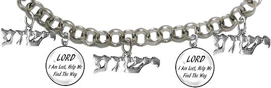Messianic Lord I Am Lost, Help Me Find The Way And Yeshua Charm Bracelet,Adjustable, Hypoallergenic, Safe-Nickel, Lead, Cadmium Free