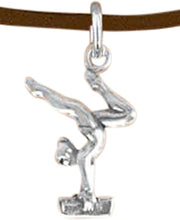 Gymnast On Balance Beam Necklace, Adjustable, Hypoallergenic, Nickel, Lead & Cadmium Free!