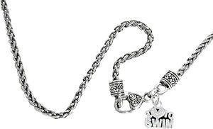 I Love Swimming, Wheat Chain Necklace, Hypoallergenic, Safe-Nickel Free, No Poisonous Lead Or Cadmium