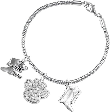 The, Drill Team Jewelry Crystal Paw Hypoallergenic Adjustable, Safe-Nickel, Lead Free