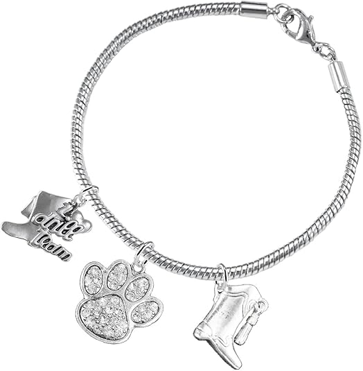 The, Drill Team Jewelry Crystal Paw Hypoallergenic Adjustable, Safe-Nickel, Lead Free