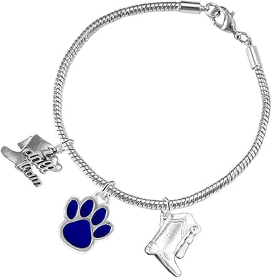 The, Drill Team Jewelry Blue Paw Hypoallergenic Adjustable, Safe-Nickel, Lead Free