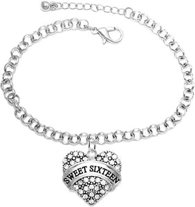 The Perfect Gift Sweet Sixteen Hypoallergenic Bracelet, Nickel, Lead, Free!