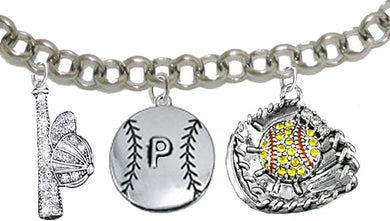 Softball Bracelet, US Softball Bracelet, Softball, Softball Bracelet, Softball Moms Bracelet, Softball Jewelry, US United States Softball Team Bracelet, Hypoallergenic, Adjustable 4 to 10 Inches