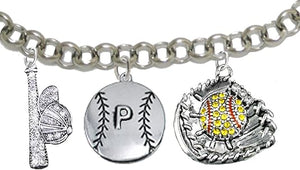 Softball Bracelet, US Softball Bracelet, Softball, Softball Bracelet, Softball Moms Bracelet, Softball Jewelry, US United States Softball Team Bracelet, Hypoallergenic, Adjustable 4 to 10 Inches