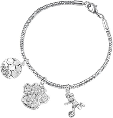 The, Soccer Jewelry Crystal Paw Hypoallergenic Adjustable, Safe-Nickel, Lead Free