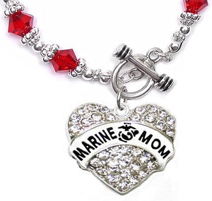 The Marine Mom Hypoallergenic Toggle Bracelet, Safe-Nickel, Lead, Cadmium Free