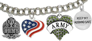 Army, Keep My Husband Safe, Adjustable Hypoallergenic, Safe-Nickel, Lead, Cadmium Free