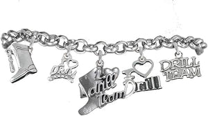 Drill Team, I Love Drill Team 5 Charm Bracelet, Hypoallergenic Safe-Nickel, Lead & Cadmium Free 1182-1181-1671-844-714B2