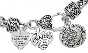 Mother's Day Jewelry, Mom, Jewelry, Grandma Jewelry Granny Bracelet, Hypoallergenic, Safe-Nickel, Lead, Free