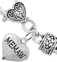 Memaw Heart Charm Bracelet Hypoallergenic, Safe, Nickel, Lead & Cadmium Free!