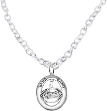 Band Music Notes Hypoallergenic Adjustable Necklace, Safe-Nickel, Lead Free