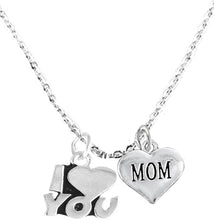 Mom I Love You Adjustable Curb Chain Necklace, Hypoallergenic, Safe-Nickel, Lead, Cadmium Free