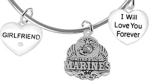 Girlfriend, I Will Love You Forever, Marine Hypoallergenic, Safe-Nickel Free, No Poisonous Lead Or Cadmium