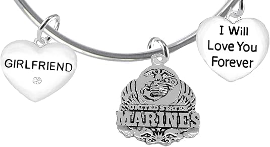 Girlfriend, I Will Love You Forever, Marine Hypoallergenic, Safe-Nickel Free, No Poisonous Lead Or Cadmium