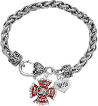 Firefighter Mom Bracelet, Hypoallergenic, Safe-Nickel, Lead, Cadmium Free