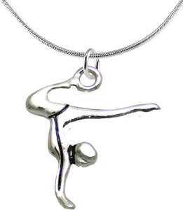Gymnast Standing On Hands Necklace Safe-Nickel, Lead & Cadmium Free!