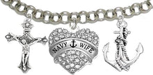 Navy Wife, Adjustable Hypoallergenic, Safe-Nickel, Lead, Cadmium Free