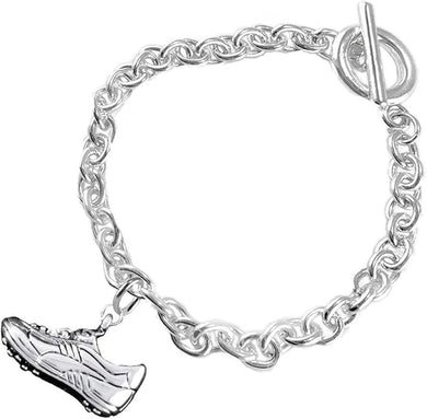 The, Soccer Shoe Jewelry Bracelet Hypoallergenic, Safe-Nickel, Lead Free