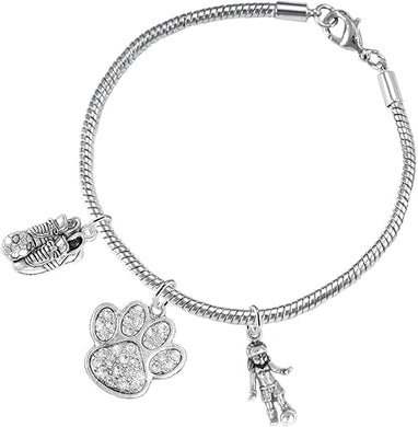The, Soccer Jewelry Crystal Paw Hypoallergenic Adjustable, Safe-Nickel, Lead Free