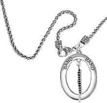 Band Flute Player Hypoallergenic Adjustable Necklace, Safe-Nickel, Lead Free