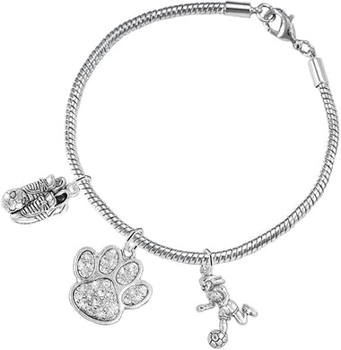 The, Soccer Jewelry Crystal Paw Hypoallergenic Adjustable, Safe-Nickel, Lead Free