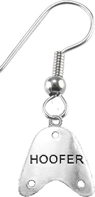 Hoofer, Sterling Silver Solid .925 Sterling, Not Plated Or Coated. Fishhoook Earring, Charm-Nickel, Lead, Cadmium Free