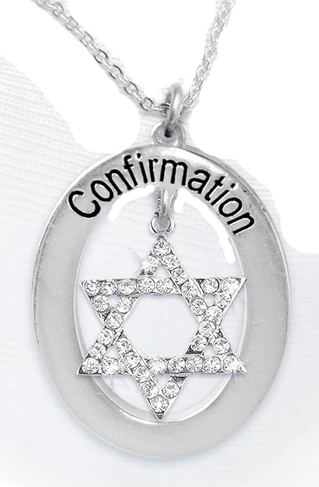The Perfect Gift Jewish Confirmation Hypoallergenic Necklace, Safe-Nickel, Lead & Cadmium Free!
