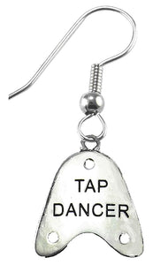 Tap Dance Wire/Fishhook Earrings, Silvertone, What A Wonderful Gift For Yourself, Or Someone Special,Looks Great On The Tree, Comes Gift Ready In A Black Velvet Bag, Hypoallergenic-Safe
