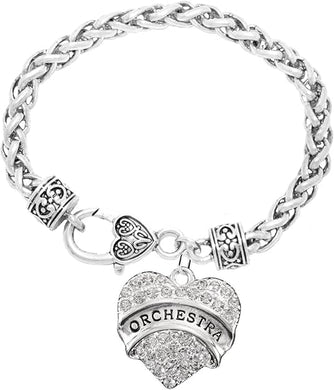 Orchestra Crystal Heart Hypoallergenic Safe Bracelet. Nickel, Lead & Cadmium Free