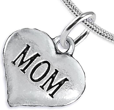 Mom Charm Necklace, Hypoallergenic, Will NOT Irritate Anyone with Sensitive Skin, Safe, Nickel, Lead & Cadmium Free.