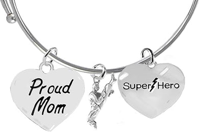 Martial Arts, Kickboxing Jewelry, Karate Jewelry, Super Hero, Proud Mom,