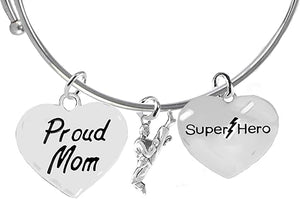 Martial Arts, Kickboxing Jewelry, Karate Jewelry, Super Hero, Proud Mom," Martial Arts Jewelry" Adjustable Bracelet Hypoallergenic, Safe-Nickel, Lead Free