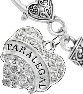 Paralegal Heart Charm Bracelet Hypoallergenic, Safe, Nickel, Lead & Cadmium Free!