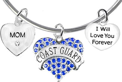 Mom, I Will Love You Forever, Coast Guard, Hypoallergenic, Safe-Nickel Free, No Poisonous Lead Or Cadmium