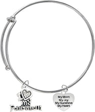 Policeman's, I Love My Policeman, My Mom, My Joy, My Sunshine, Adjustable miracle Wire Bracelet, Hypoallergenic, Safe-Nickel, Lead, Free