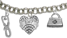 EMT, Paramedic, Adjustable Charm Bracelet, Hypoallergenic, Safe-Nickel, Lead, Free