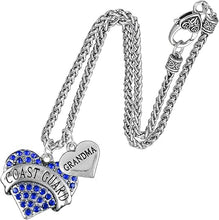 Coast Guard Grandma Necklace Heart Necklace, Hypoallergenic, Will NOT Irritate Anyone with Sensitive Skin. Safe- Nickel, Lead and Cadmium Free