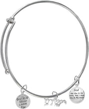 YESHUA (JESUS IN HEBREW) NAMED BY AN ANGEL, God Has You In His Arms, And I Have You In My Heart, God Will Never Leave You, Adjustable Bracelet, Hypoallergenic, Safe-Nickel, Lead, Cadmium Free