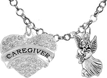 Caregiver, RN, Nurse, You are an Angel, Adjustable Charm Necklace, Hypoallergenic, Safe-Nickel, Lead, Free