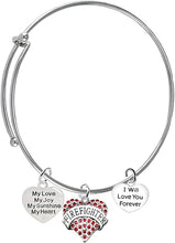 Firefighter, My Love, My Joy, My Sunshine, I Will Love You Forever Bracelet, Hypoallergenic, Safe-Nickel, Lead, Free