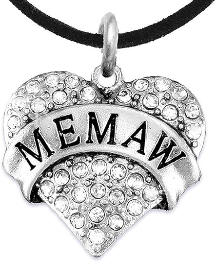 Memaw Charm Necklace Adjustable, Hypoallergenic, Safe-Nickel, Lead & Cadmium Free!