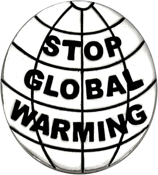 Stop Global Warming, Real Jewelry, Not Plastic Or Paper Hypoallergenic, Safe-Nickel Free, No Poisonous Lead Or Cadmium