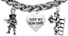 Firefighter's Mom, Firefighters Mom Gifts, Mom Gift, Firefighters Gifts, Keep My Son Safe Bracelet