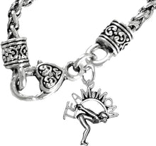 Swimming Team Mom, Wheat Chain Necklace, Hypoallergenic, Safe-Nickel Free, No Poisonous Lead Or Cadmium